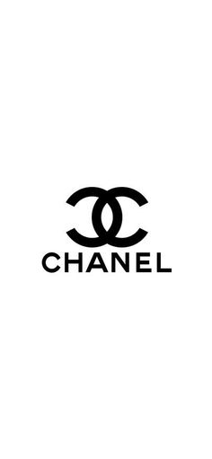 the chanel logo is shown in black and white, with an oval design on it