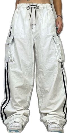 Low Rise Cargo Pants, White Pants Women, White Pant, Winter Pants, Y2k Jeans, Wide Leg Pant, Jeans White, Cargo Pants Women, Low Rise Jeans