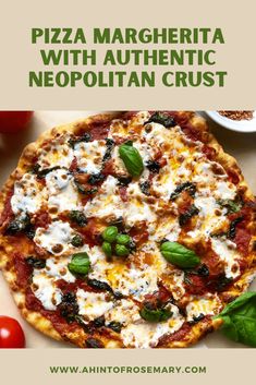 pizza margherita with authentic neapolian crust