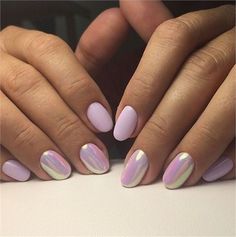 Gorgeous Gel Nails, Subtle Accent Nails, Pink Chrome Powder Nails, Nails 2017, Art Designs Ideas, Casual Nails, Makijaż Smokey Eye