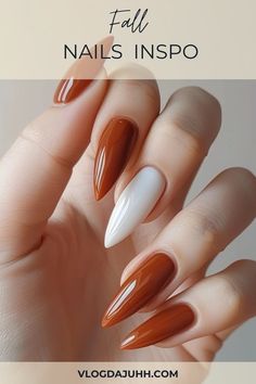 Explore a variety of fall nail designs that are perfect for this season. From warm tones to elegant patterns, find the look that's right for you. #FallNails #AutumnNailArt #NailDesigns #FallNailInspo #NailArtTrends #AutumnNailColors #SeasonalNails #NailInspiration Ombre Nail Ideas, Winter Nail Ideas, Fall Nail Ideas, September Nails, Ombre Nail, Fall Acrylic Nails, Winter Nail, Autumn Nails, Fall Nail