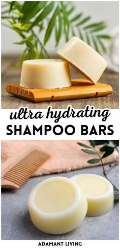 Create your own hydrating shampoo bars using this DIY natural products guide. These bars are perfect for anyone looking to add moisture to their hair care routine, offering a nourishing cleanse with every wash. Learn how to combine natural oils and ingredients for a luxurious, hydrating effect. Find additional natural herbs medicine, DIY bath products, and DIY Natural Products at adamantliving.com Conditioner Bar Recipe, Awapuhi Shampoo, Hair Conditioner Bar, Shampoo Bar Recipe