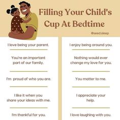 a child's cup at bedtime poem with an image of a mother holding her baby