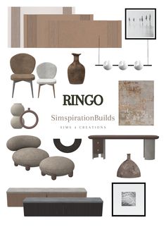 the interior design book cover for ringo