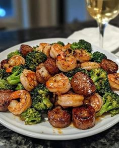 Grandma's Old Recipes | Honey Garlic Shrimp, Sausage & Broccoli | Facebook Honey Garlic Sausage Shrimp And Broccoli, Honey Garlic Shrimp Sausage And Broccoli, Shrimp And Sausage Recipes, Broccoli And Sausage, Honey Shrimp, Shrimp Broccoli