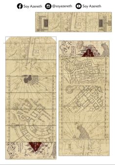 an old map showing the location of several different locations