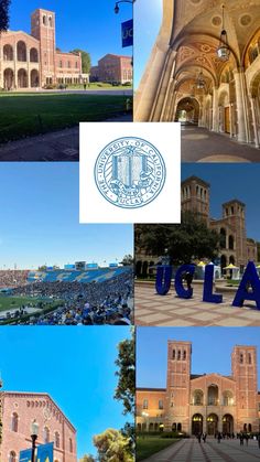 collage of images showing the university of california campus