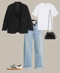 Late Spring Outfits, Capsule Wardrobe Casual, Outing Outfit, Looks Jeans, Office Casual Outfit, Casual Day Outfits, Late Spring