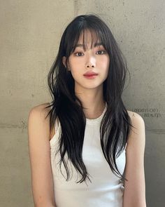 Asian Long Hair, Haircut For Square Face, Korean Haircut, Asian Haircut, Square Face Hairstyles, Hair Inspiration Long, Hairstyles For Layered Hair, Hair Stylies, Haircuts Straight Hair