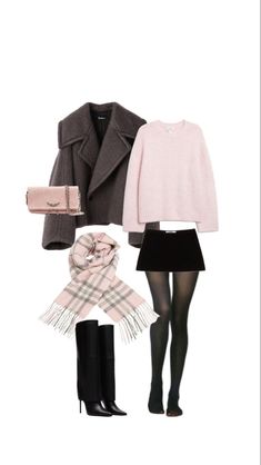 Pink Black Outfit, Pink Fall, Paris Outfits, Stockholm Fashion, Pink Top, Girly Outfits, Lookbook Outfits, Winter Fashion Outfits