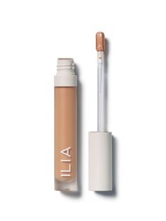 True Skin Serum Concealer: Bayberry SC5 – ILIA Beauty Ilia Makeup, Albizia Julibrissin, Serum Concealer, Ilia Beauty, Mastic Gum, Olive Undertones, Skincare Benefits, Tinted Spf, Concealer Colors