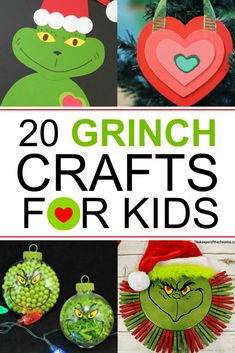 christmas crafts for kids to make with the help of their own hands, including ornaments and decorations