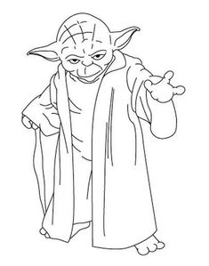 yoda from star wars coloring pages for kids to print out and color on the wall