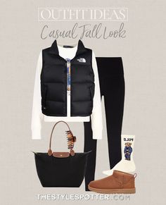 SHOP Casual Fall Outfit Ideas 2023. The look is built of closet essentials that will be useful and versatile in your capsule wardrobe. Tags: fall outfits, date night outfit, casual outfit, college outfit, practical outfit, affordable outfit, fall outfit aesthetic, fall trends, fall date night outfit, chanel bag, fall vacation outfit, old money outfit, fall work outfit, pumpkin patch outfit, cozy outfit, titkok outfit, ultra mini uggs, vest, longchamp tote outfit, ralph lauren polo bear Longchamp Tote Outfit, Fall Vacation Outfits, Mini Uggs Outfit, Ugg Mini Boot, Ultra Mini Uggs, Ralph Lauren Bear, Patch Outfit, Casual Fall Outfit, Pumpkin Patch Outfit