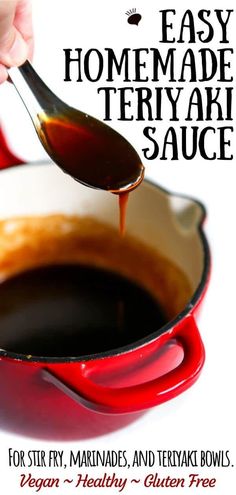 the cover of easy homemade teriya sauce