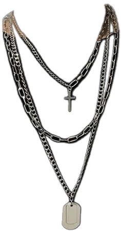 Plateado  Collar  Aleación de zinc   Embellished Punk Black Jewelry With Silver Chain, Black Alternative Style Chain Jewelry, Edgy Black Stainless Steel Necklace, Alternative Style Black Chain Jewelry, Alternative Black Chain Jewelry, Black Alternative Style Jewelry With Chain, Black Chain Necklace For Concert, Alternative Style Black Necklace With Adjustable Chain, Emo Style Metal Necklace For Concerts