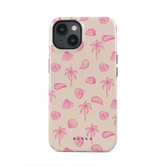 Lovely, beachy, and pink is what we can say about our Beach Please iPhone 14 Plus phone case design. The playful pattern of palms and seashells will look cute in your summer selfies. Add that playful touch to your everyday life and keep your phone safe from scratches the sand can make!  This design features: shells, sea, palm. Bff Cases, Amazon Phone Cases, Summer Selfies, Preppy Phone, Tiktok Acc, Beach Phone Case, Preppy Phone Case, Summer Phone, Summer Phone Cases