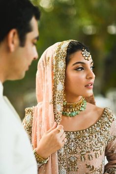 Cherry Blossom Wedding Inspiration Pakistani Wedding Couple, Lehenga Outfit, Pakistan Wedding, Punjabi Couple, Cherry Blossom Wedding, Desi Bride, Mehndi Brides, Pink And Mint, Pakistani Bridal Wear