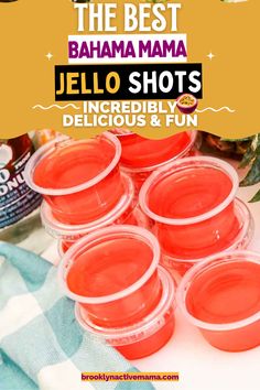 jello shots in plastic cups with text overlay