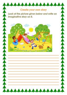 an activity sheet for children to learn how to write and draw on the playground slide