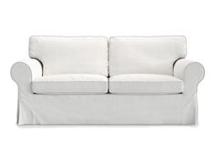 a white couch on a white background