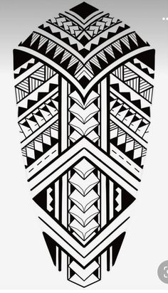 an abstract black and white design with geometric shapes on the bottom half of the image