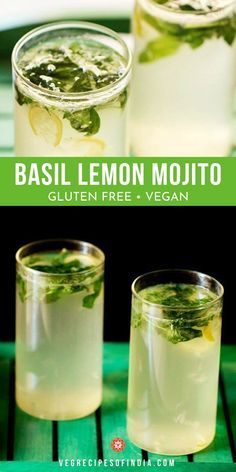 basil lemon mojito is an easy to make cocktail