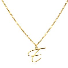 *Free* Gift With Every Order!! Letter E Cursive Initial Necklace Chain Length 15 1/2 - 18 Inches Adjustable All Jewelry Comes Beautifully Packaged And Ready For Gift Giving. Letter E Cursive, E Cursive, Order Letter, Initial E, Biwa Pearls, Peridot Pendant, Vintage Beads Necklace, Daisy Necklace, Dragonfly Necklace