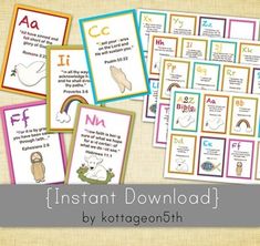 instant printable alphabet flash cards for kids