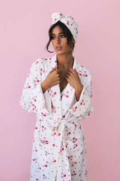 The Chérie Robe Heart Pajamas Coquette, Womens Gowns Pajamas, Robe And Flowers, Robe For Pajama, Robe For Her, Xmas Robe, Retro Cottagecore, Terry Robe, Lounge Robes