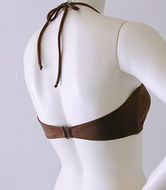 Hugh neck halter top hooks in back, and has boning in sides for stability; ties at neck. Lined with standard beige swimwear lining; no foam cups, pads, or wires. This style only works for B and C cups in USA bra sizing. Order according to your TRUE bra size; it will not work for D or DD cups. Fabric is matte-finish nylon/spandex. See the Policies section in my shop for payment options, return policy, and shipping information. Stretch Halter Top With Padded Cups, Fitted Backless Swimwear With Padded Cups, Adjustable Padded Halter Top For Pool, Adjustable Halter Neck Swimwear With Padded Cups, Adjustable Halter Neck Swimwear With Removable Bra Pads, Adjustable Underwire Halter Top For Sunbathing, Stretch Halter Top With Padded Cups For Swimming, Fitted Halter Top With Adjustable Straps For Beachwear, Padded Halter Neck Stretch Swimwear