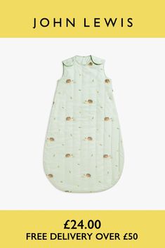 Designed for uninterrupted dreams, our Baby Sleeping Bag is covered in the sweetest hedgehog print making it both a stylish and practical choice. Great for the most vigorously wriggly babies, it's CREATED FOR REAL LIFE with armholes for circulation, and the security of the sleeping bag ensures baby is kept at a constant temperature — no cover kick-offs here.  Sleeping bags are considered to be a safer alternative to traditional blankets. Please note underarm poppers are only available on the siz Hedgehog Print, Sleeping Bags, Baby Sleeping Bag, Sleeping Bag, Baby Bed, For Real, Print Making, 6 Months, Real Life