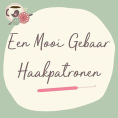 the words een mooi gebaar haka patronen on a green background