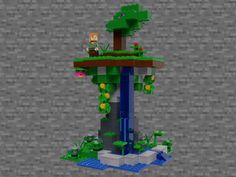 an image of a lego tree house