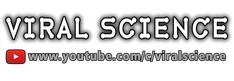 the words virtual science are displayed in front of a white background with black and red lettering