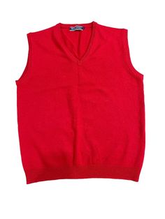 Chest 45”, length 29” excellent condition Woolovers Mens Sleeveless Red Vest Sweater 100% Pure Wool Knitted Size Large. E1 Casual Wool Sleeveless Vest, Casual Sleeveless Wool Vest, Casual Sleeveless Wool Sweater, Red V-neck Cotton Vest, Casual Wool Sleeveless Sweater Vest, Red Knit Winter Vest, Red Knit Vest For Winter, Casual Red V-neck Vest, Red Cotton Casual Sweater Vest