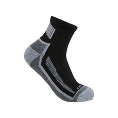 The Carhartt Men's Force Midweight Quarter Socks offer heel, arch, and toe cushioning for added comfort. The ribbed channels improve ventilation on the leg while the mesh instep provides breathability. FeaturesFastDry wicks away sweatFights odorHeel, arch and toe cushioningEnhanced heel pocket for secure fitRibbed channels improve ventilation on legMesh instep for breathability98% polyester, 2% elastane , Clothing & Footwear,Footwear,Socks SKU - 87098412345 Quarter Socks, Carhartt Mens, Wicks, Arch, Force, Socks, Mesh, Heels, Clothes