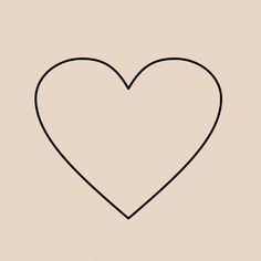 the outline of a heart on a beige background