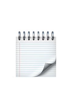 a spiral notepad attached to a clipboard