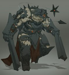 ArtStation - Bjorn Hurri's submission on Beyond Human - Character Design Armored Animals, Beyond Human, Villain Character, Alien Concept Art, A Robot, Robots Concept