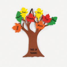 a family tree made out of cutout paper