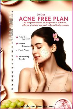 Unlock the secret to radiant, acne-free skin in just 30 days with our expertly crafted diet guide! 🌟 Discover a holistic approach to clear skin through nutrition, tailored meal plans, and professional insights. Banish breakouts and reveal your natural beauty with our step-by-step 30-day plan. Say hello to confidence and a glowing complexion! 💆‍♀️✨ #ClearSkin #AcneFree #DietGuide Acne Free Diet, Acne Diet Plan, Diy Haircare, Acne Diet, Diy Facial Mask, Free Diet Plans, Acne Free Skin, Natural Beauty Remedies, Natural Beauty Diy