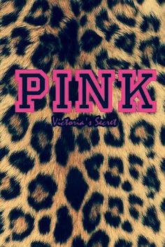 the word pink is painted on top of a cheetah print