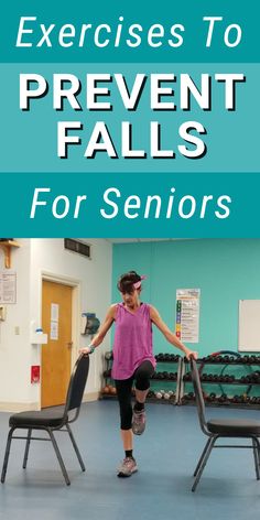 Fall Prevention Exercises, Improve Balance Exercises, Exercises For Seniors, Fall Fitness, Strength Exercises, Yoga For Seniors, Chair Exercises, Senior Health, Strengthening Exercises