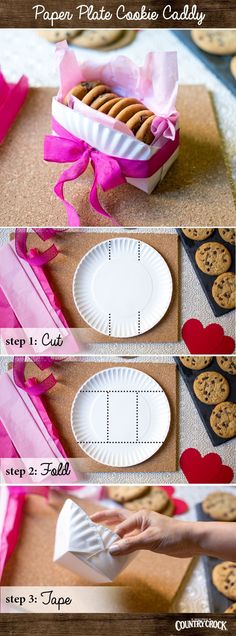 how to make paper plates and cookie boxes