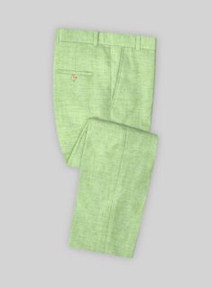 Give yourself a refined yet casual look that is extremely summer-friendly with our Solbiati Spring Green Linen pants. Crafted from linen, the green pants with its high quality and light eye-catching shade will give an upscale modern feel to your suiting wardrobe. Tag it with matching waistcoat and jacket, a white shirt, and brown shoes for a relaxed appearance. 
 
 Look Includes  Solbiati Spring Green Linen Fabric  Cross Pocket  Flat Front  Two Welted Back Pockets on Trousers   
 You can change Green Linen Suit, Green Linen Fabric, Green Linen Pants, Herringbone Tweed Jacket, Grey Wool Suit, Fabric Cross, Tweed Pants, Green Flannel, Herringbone Tweed