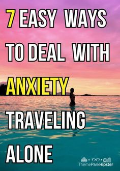 Are you worried about traveling alone with anxiety? One of the things we don’t talk about in regard to traveling is dealing with anxiety and stress. Here's how to cope on your solo travels. Orlando Restaurants, Solo Traveling, Traveling Alone, Solo Trip, Lake Resort, Travel Theme, Travel App, Solo Female Travel