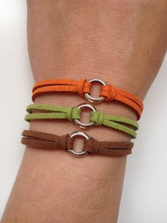 Faux suede Bracelet 33  friendship cuff  by enjoywelrydesign Hemp Jewelry Diy, Faux Suede Bracelets, Suede Jewelry, Suede Bracelet, Oranges Gift, Mens Bracelets, Handmade Leather Bracelets, Etsy Marketing, Fun Bracelet