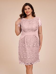 Dusty_Rose Dusty Rose Dress, Lace Neckline, Mother Of The Bride Dress, Applique Dress, Dress With Belt, Lace Applique, Chiffon Fabric, Mother Of The Bride Dresses, Feel Confident