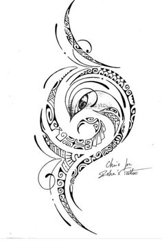 a drawing of a bird with an intricate design on it